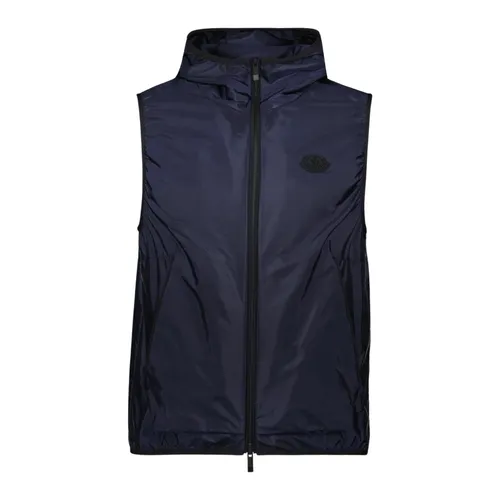Moncler - Jackets > Vests - Blue - Moncler - Modalova