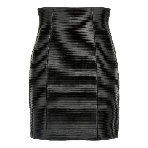 Skirts > Leather Skirts - - Balmain - Modalova