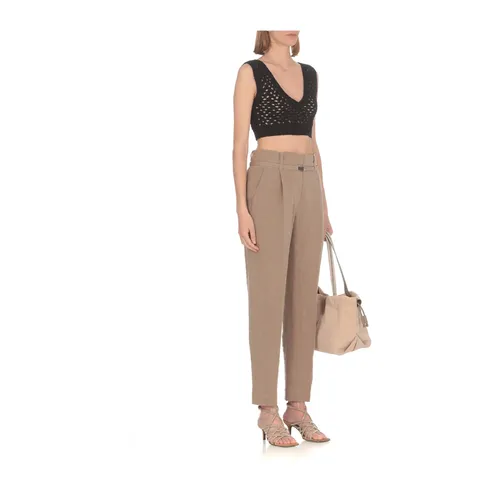 Tops > Sleeveless Tops - - Brunello Cucinelli - Modalova