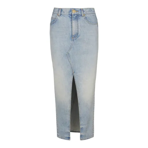 Skirts > Denim Skirts - - Balmain - Modalova