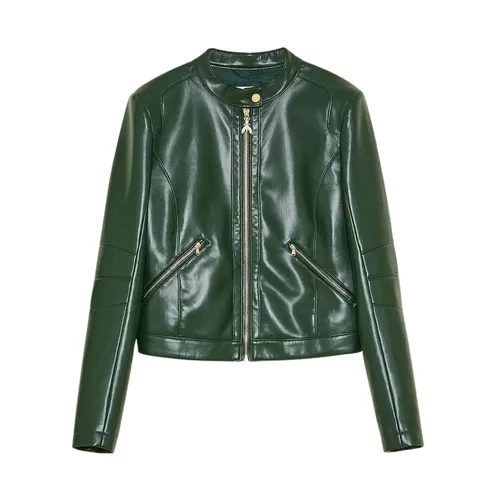 Jackets > Leather Jackets - - Patrizia Pepe - Modalova