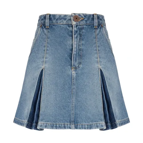 Skirts > Denim Skirts - - Balmain - Modalova