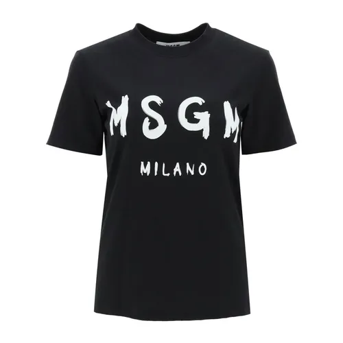 Msgm - Tops > T-Shirts - Black - Msgm - Modalova