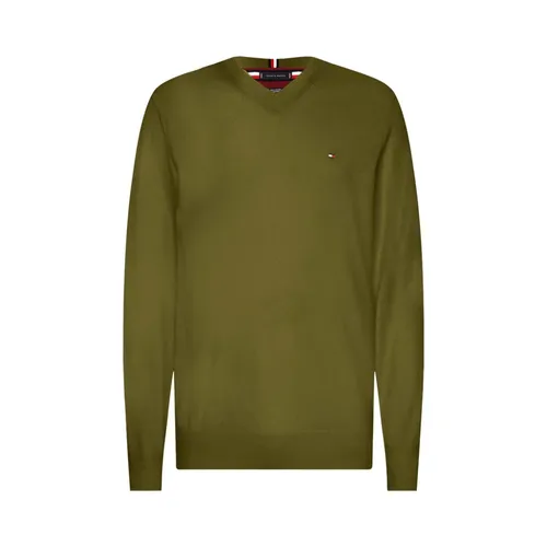 Knitwear > V-neck Knitwear - - Tommy Hilfiger - Modalova