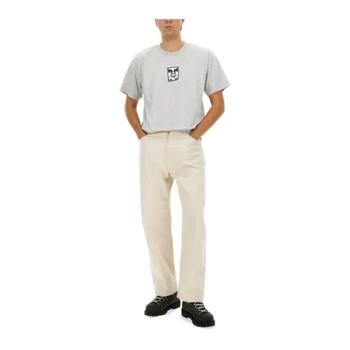 Obey - Tops > T-Shirts - Gray - Obey - Modalova