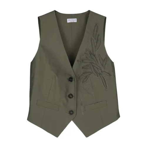 Jackets > Vests - - Brunello Cucinelli - Modalova
