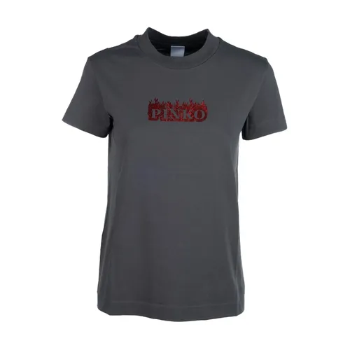 Pinko - Tops > T-Shirts - Gray - Pinko - Modalova