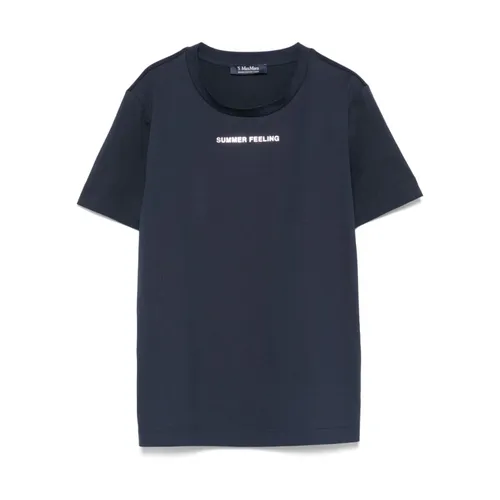 Max Mara - Tops > T-Shirts - Blue - Max Mara - Modalova