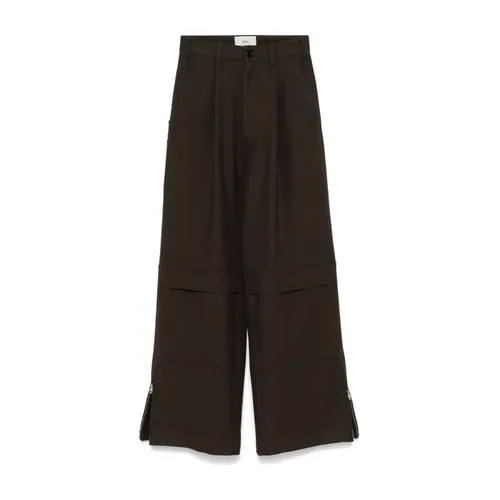 Trousers > Wide Trousers - - Ami Paris - Modalova