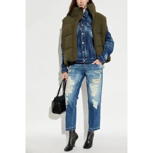 Jackets > Denim Jackets - - Dsquared2 - Modalova