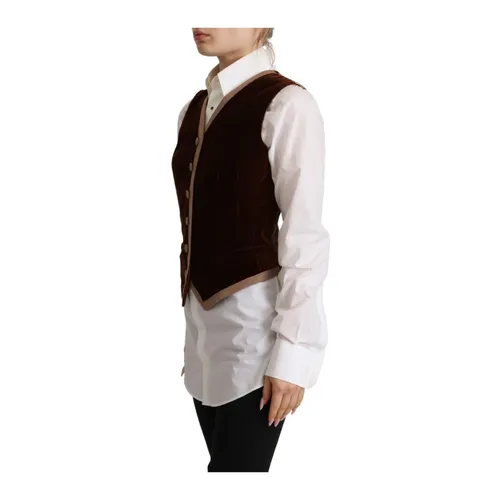 Jackets > Vests - - Dolce & Gabbana - Modalova