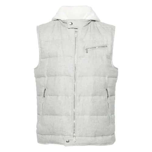 Eleventy - Jackets > Vests - Gray - Eleventy - Modalova
