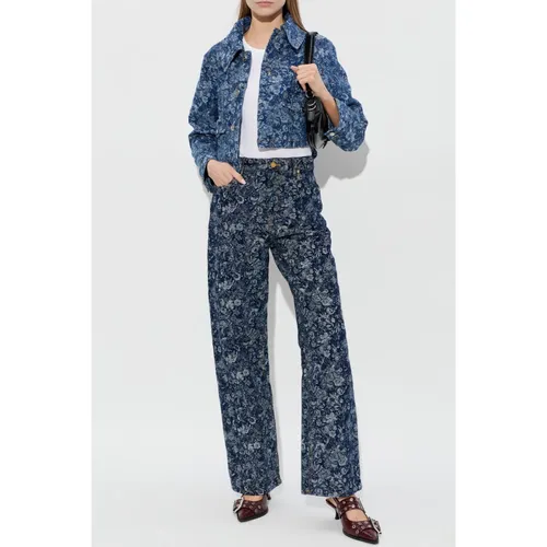 Jackets > Denim Jackets - - Ganni - Modalova