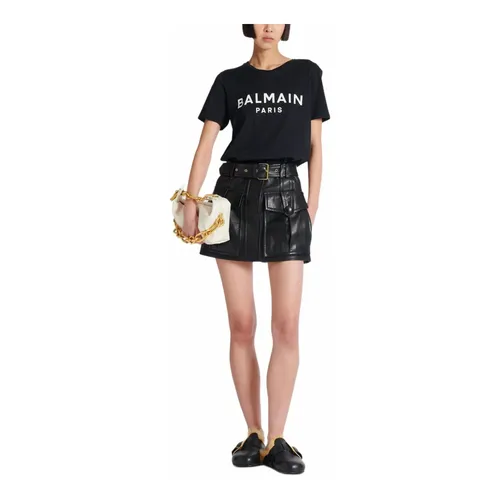 Balmain - Tops > T-Shirts - Black - Balmain - Modalova