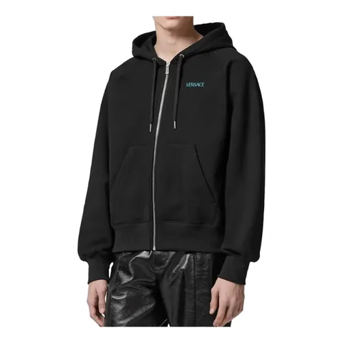 Sweatshirts & Hoodies > Zip-throughs - - Versace - Modalova