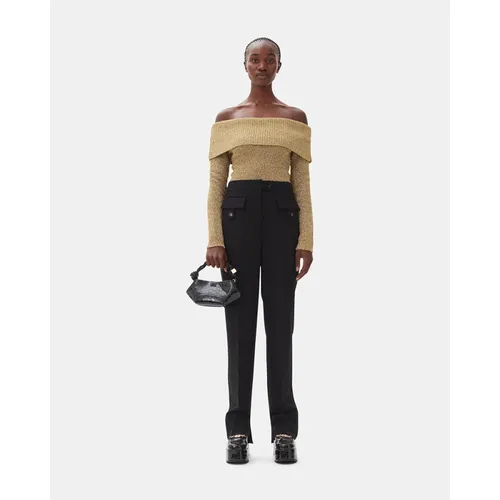 Trousers > Slim-fit Trousers - - Ganni - Modalova