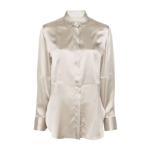 Blouses & Shirts > Shirts - - Brunello Cucinelli - Modalova