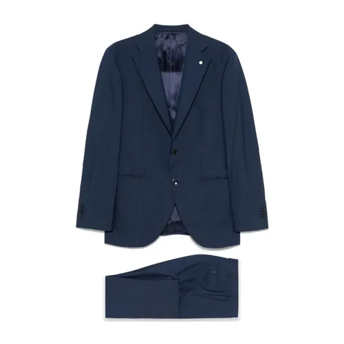 Suits > Suit Sets > Single Breasted Suits - - Luigi Bianchi Mantova - Modalova