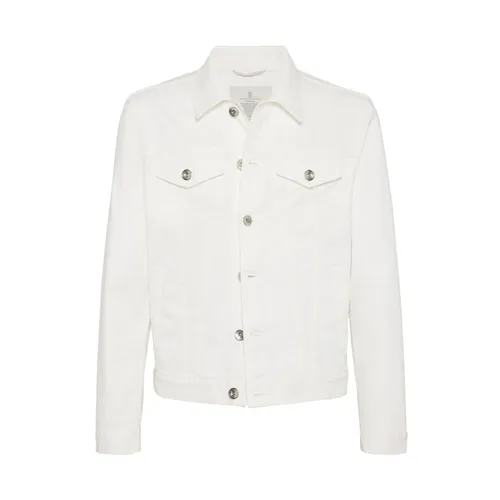 Jackets > Denim Jackets - - Brunello Cucinelli - Modalova