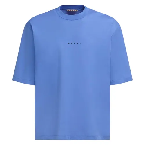 Marni - Tops > T-Shirts - Blue - Marni - Modalova