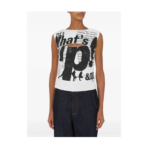 Tops > Sleeveless Tops - - Moschino - Modalova