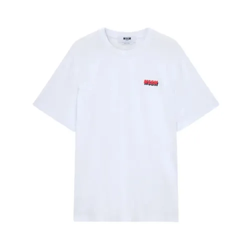 Msgm - Tops > T-Shirts - White - Msgm - Modalova