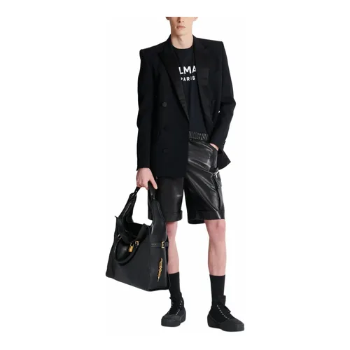 Balmain - Tops > T-Shirts - Black - Balmain - Modalova
