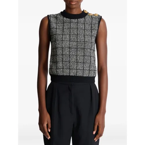 Tops > Sleeveless Tops - - Balmain - Modalova