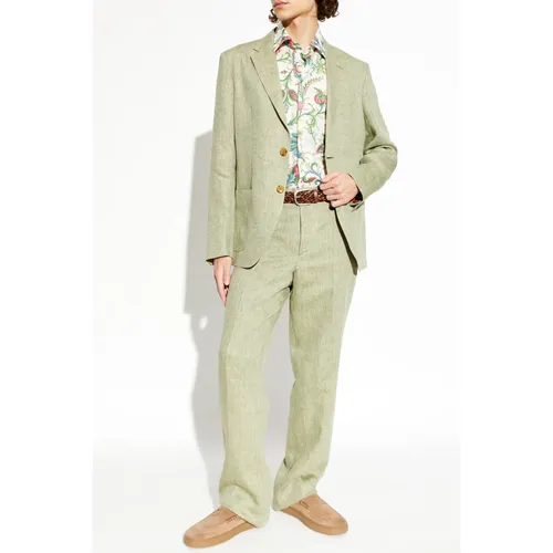 Etro - Jackets > Blazers - Green - Etro - Modalova