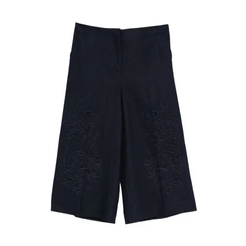Trousers > Cropped Trousers - - Twinset - Modalova