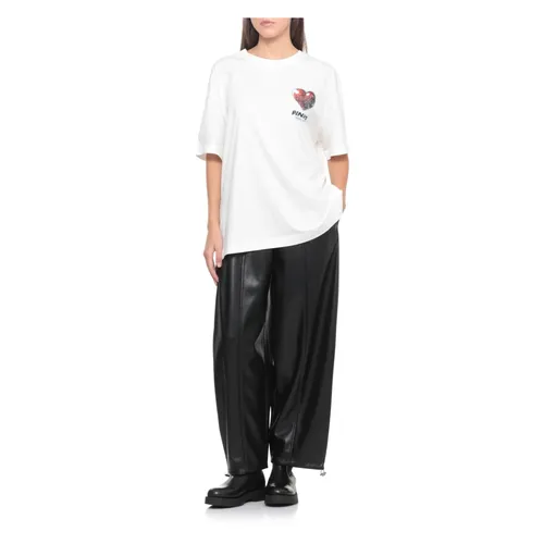 Pinko - Tops > T-Shirts - White - Pinko - Modalova