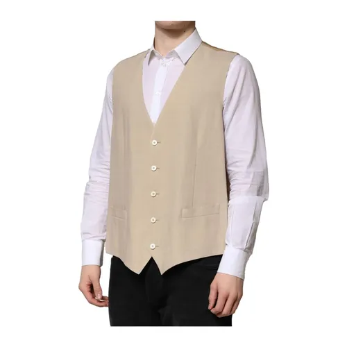 Suits > Suit Vests - - Dolce & Gabbana - Modalova