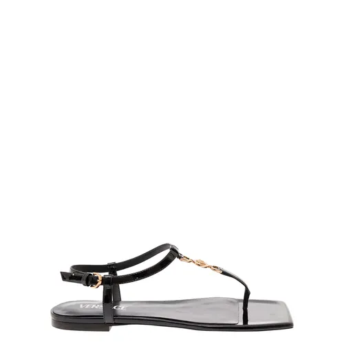 Shoes > Sandals > Flat Sandals - - Versace - Modalova