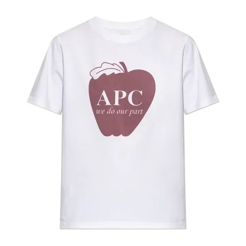 A.p.c. - Tops > T-Shirts - White - A.p.c. - Modalova
