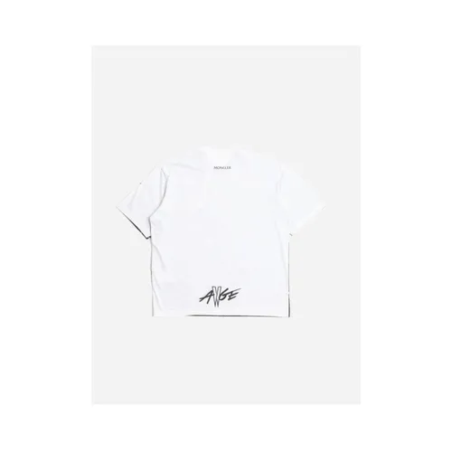 Moncler - Tops > T-Shirts - Black - Moncler - Modalova