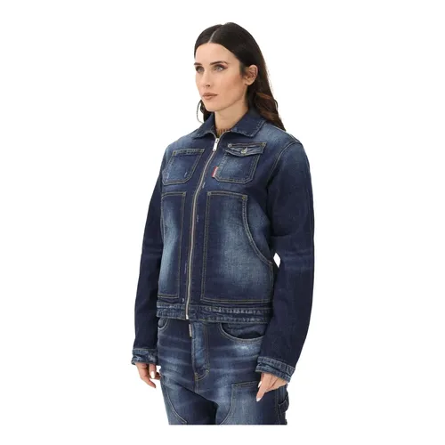 Jackets > Denim Jackets - - Dsquared2 - Modalova