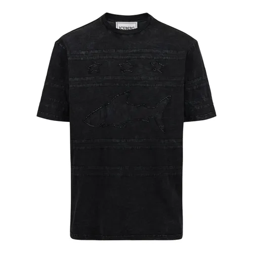 Iceberg - Tops > T-Shirts - Black - Iceberg - Modalova