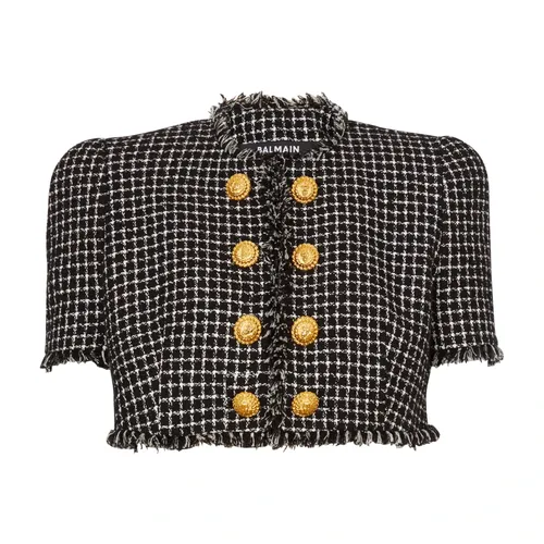 Jackets > Tweed Jackets - - Balmain - Modalova