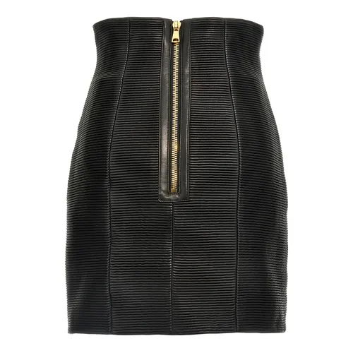 Skirts > Leather Skirts - - Balmain - Modalova