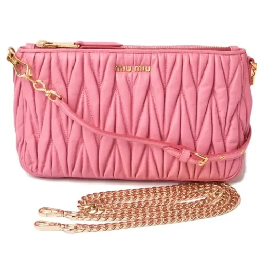 Pre-owned > Pre-owned Bags > Pre-owned Shoulder Bags - - Miu Miu Pre-owned - Modalova