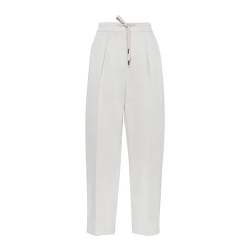 Trousers > Straight Trousers - - Brunello Cucinelli - Modalova