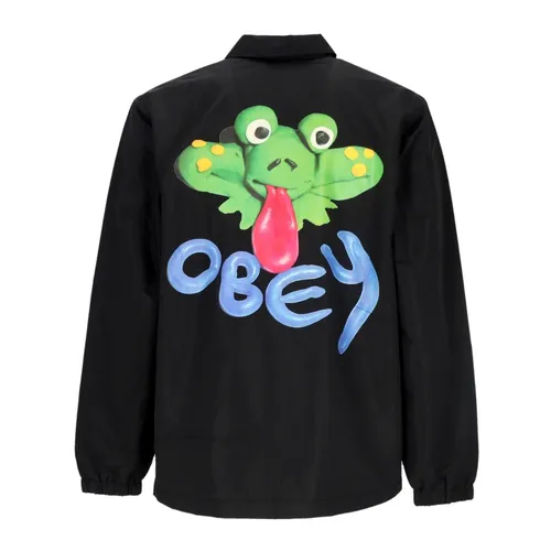 Jackets > Light Jackets - - Obey - Modalova