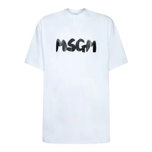 Msgm - Tops > T-Shirts - White - Msgm - Modalova
