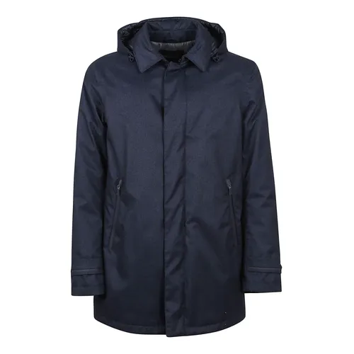 Herno - Coats > Parkas - Blue - Herno - Modalova