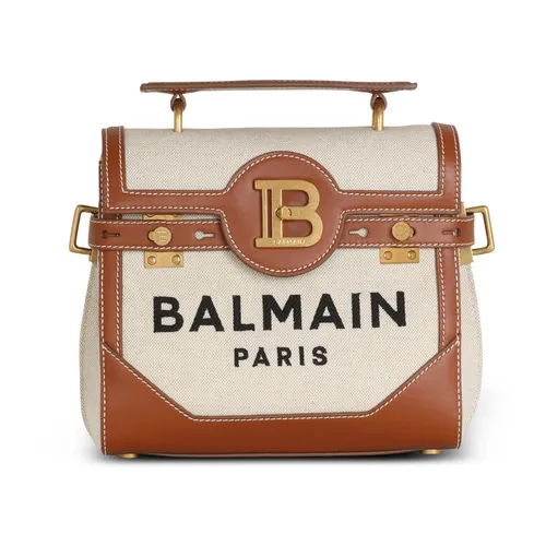 Balmain - Bags > Handbags - Beige - Balmain - Modalova