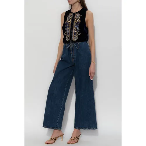Etro - Jeans > Wide Jeans - Blue - Etro - Modalova
