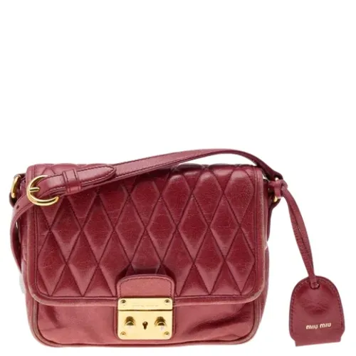 Pre-owned > Pre-owned Bags > Pre-owned Cross Body Bags - - Miu Miu Pre-owned - Modalova