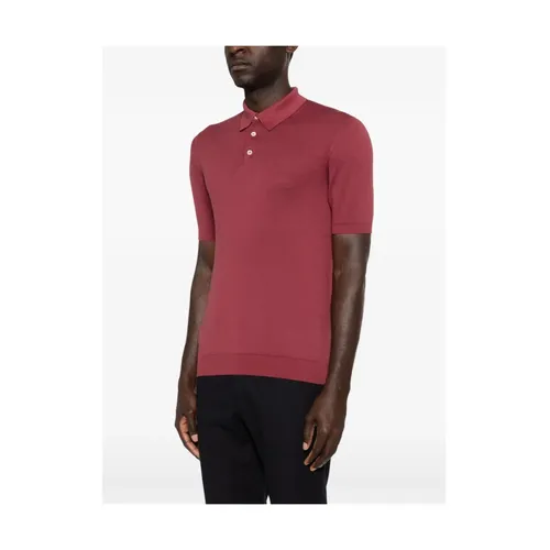 Fedeli - Tops > Polo Shirts - Red - Fedeli - Modalova