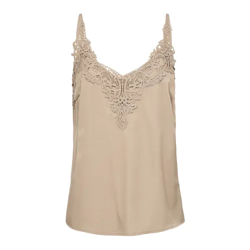 Tops > Sleeveless Tops - - Cream - Modalova