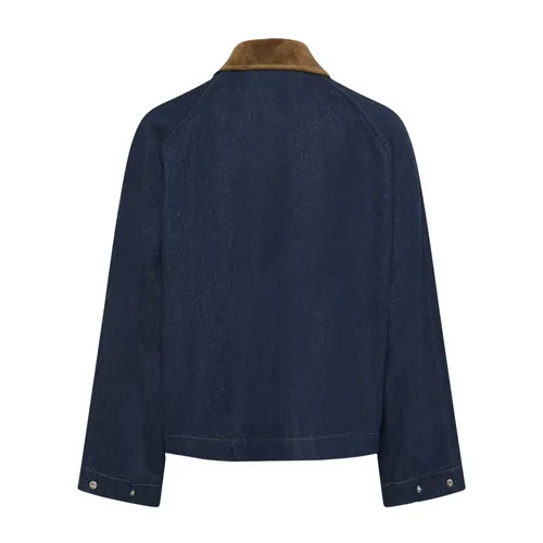 Jackets > Denim Jackets - - Soaked in Luxury - Modalova